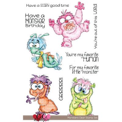 C.C.Designs Clear Stamps - Monsters